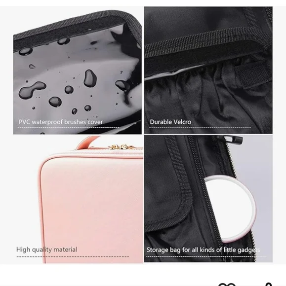 Grey Marble Travel Organizer Case. Cosmetics/Jewelry/Phone/Headphones. Brand New - Picture 10 of 12